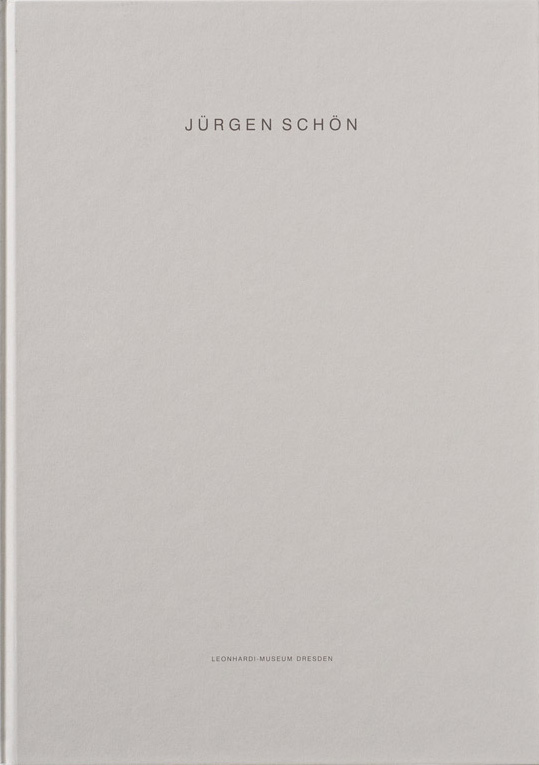 KI generiert: Das Bild zeigt das Titelbild eines schlichten Buches mit dem Namen "Jürgen Schön". Unten ist ein Hinweis auf das Leonhardi-Museum Dresden.