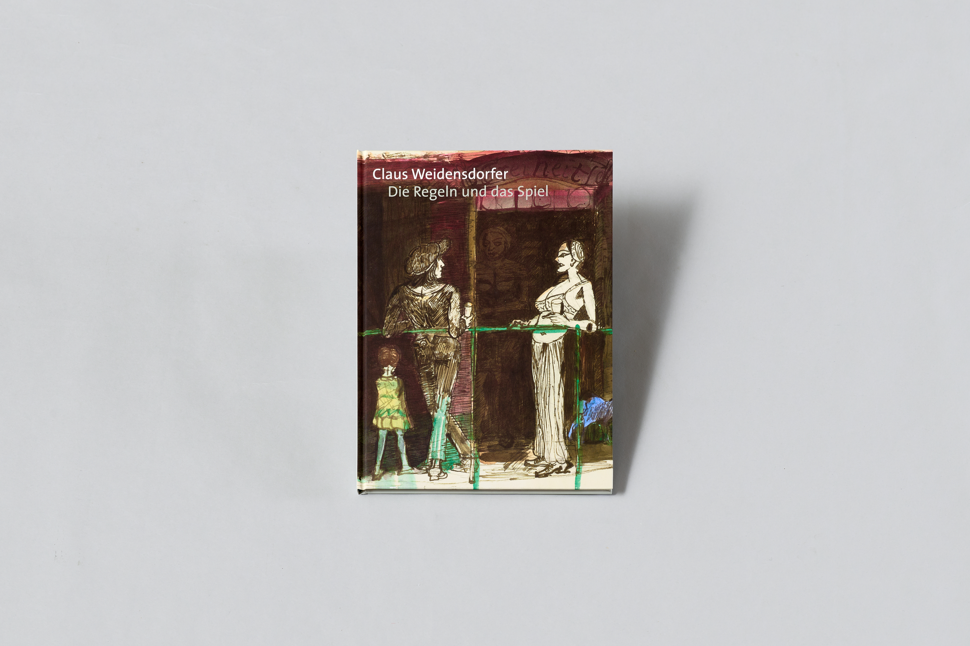 AI generated: The image shows the cover of a book entitled "The Rules and the Game" by Claus Weidensdorfer. The cover shows an illustration of three figures, including two adults and a child.